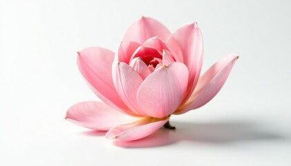 Single bloom of a unique flower species isolated on white, simple, flower, blossom