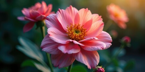 Obraz premium Single bloom with intricate details and texture, layered, closeup