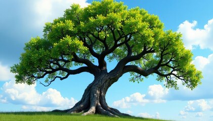 Tree's gnarled branches stretch towards the sky, seasons, wood, growth