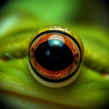 Froggy Fragment Close up of a frog's eye photogram effect ;