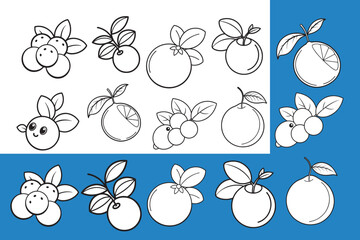 Fruit Vector Art Set