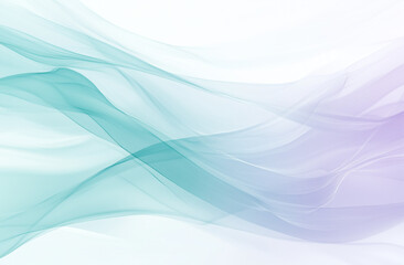 Fluid Waves of Turquoise and Lavender