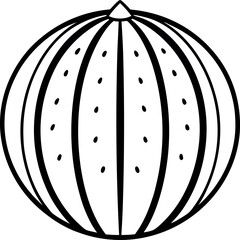 Watermelon Vector Illustration | Fresh Juicy Watermelon Clipart on White Background