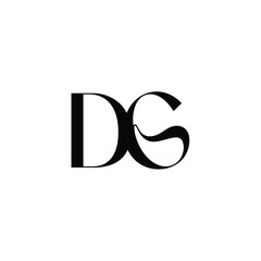 DG monogram logo design letter text name symbol monochrome logotype alphabet character simple logo