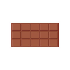 milk Chocolate bar food snack sweet candy emoji vector illustration