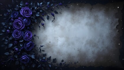Gothic Floral Arrangement copy space Background