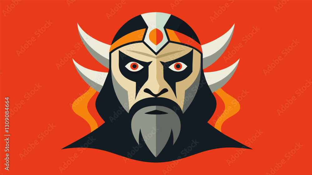 Poster the stoic mask a representation of ones stoic principles never wavering in the face of change or cha