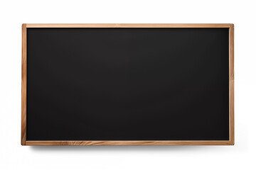 School Blackboard on White Background – Classic Education Tool for Teaching, Writing, and Learning in a Classroom Setting, Ideal for Educational Materials, School Supplies, and Classroom Resources. 