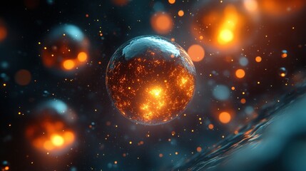 Cosmic Sphere of Energy in Nebula