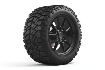 Obraz premium Off-Road Tire & Rim for Studio Shot.