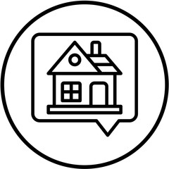 Vector Design House Chat Icon Style