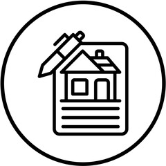 Vector Design House Documents Icon Style
