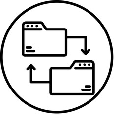 Vector Design Data Transfer Icon Style