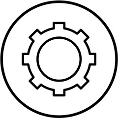 Vector Design Gear Icon Style