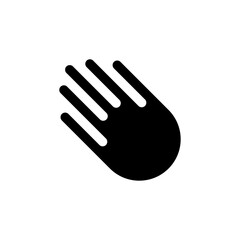 Set of Meteor logo template design isolated on white background.