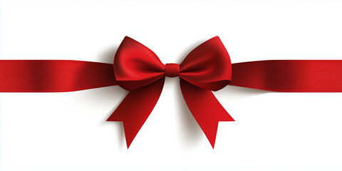 vibrant red ribbon with bow, perfect for gift wrapping and celebrations, adds festive touch to any occasion
