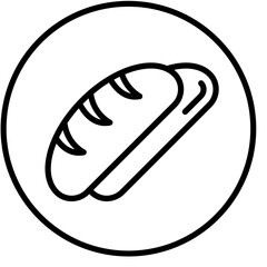 Vector Design Baguette Icon Style