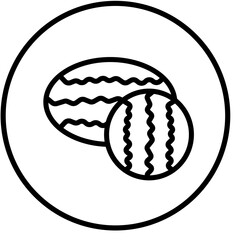 Vector Design Watermelon Icon Style