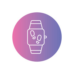 Step Tracker icon vector stock illustration