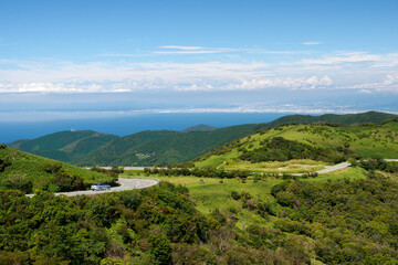 9月の西伊豆スカイライン、達磨山付近