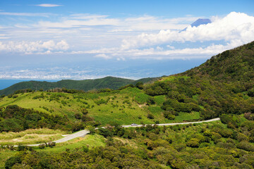 9月の西伊豆スカイライン、達磨山付近