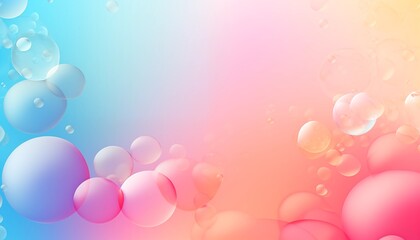 colorful balloons bubbles background pink blue red pastel