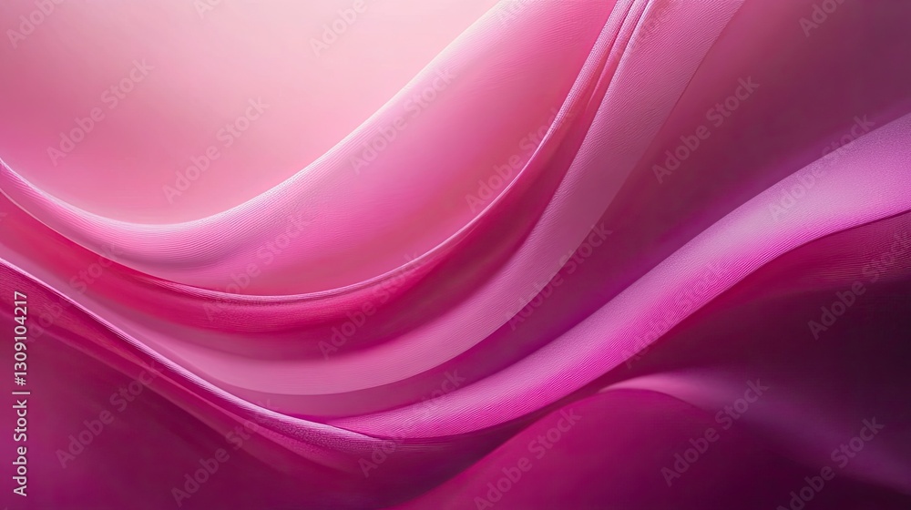 Poster abstract pink fabric waves background image soft elegant flowing draped texture design
