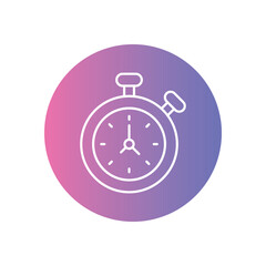 Exercise Timer icon vector stock illustration
