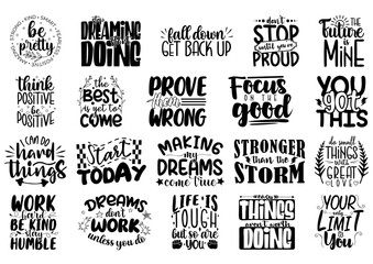 Motivational and Inspirational Bundle Vector