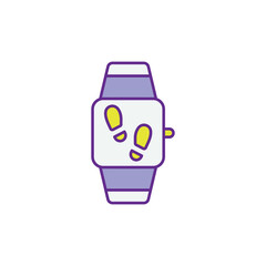 Step Tracker icon vector stock illustration
