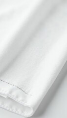Obraz premium Subtle single needle stitching pattern on white fabric Clean, minimalist aesthetic , white-on-white, sewing
