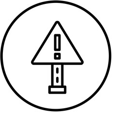 Vector Design Warning Icon Style