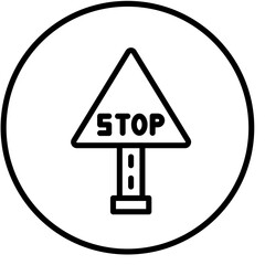 Vector Design Stop Sign Icon Style