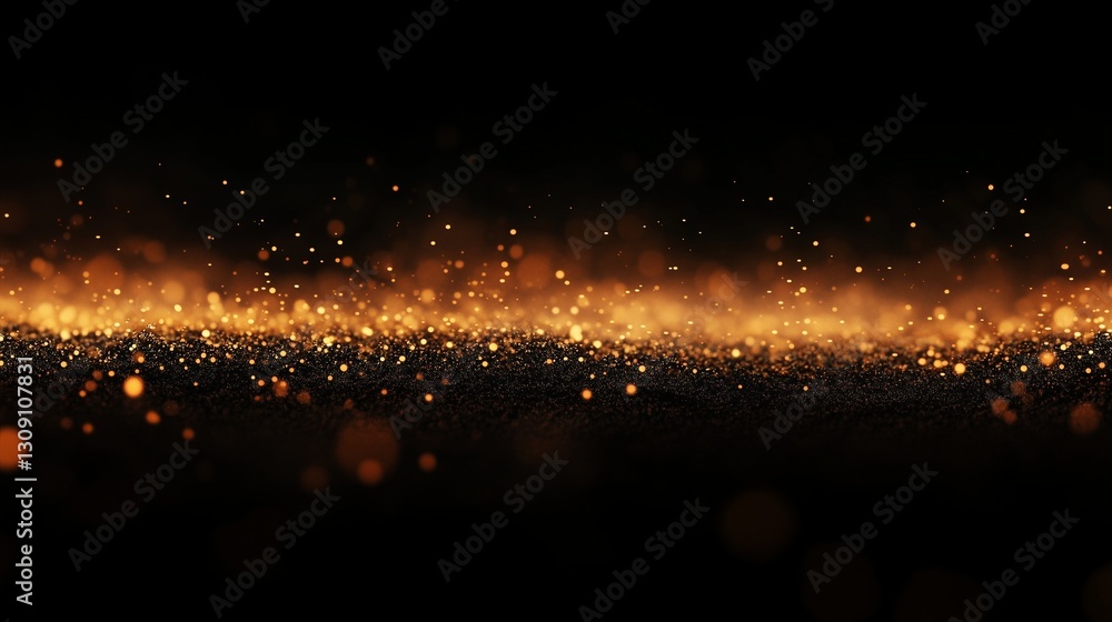 Poster rainy background with orange light. abstract abstract of orange and black with brown and yellow. a g