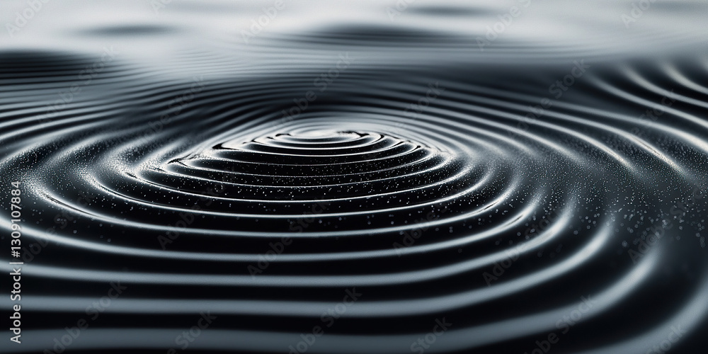 Wall mural captivating water ripple patterns in abstract design