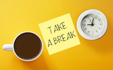 Take a break concept. A break from work or little rest