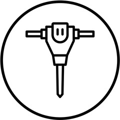 Jackhammer Vector Design Icon Style