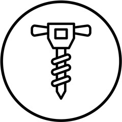 Auger Vector Design Icon Style