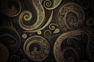Seamless paisley background