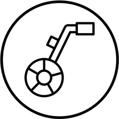 Measuring Wheel Vector Design Icon Style