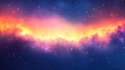 Vibrant and Colorful Galaxy Wallpaper Featuring Stars and Nebulas in a Cosmic Scene Evoking Wonder and Imagination in a Celestial Landscape