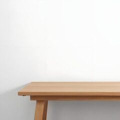 Fototapeta premium empty room with wooden table