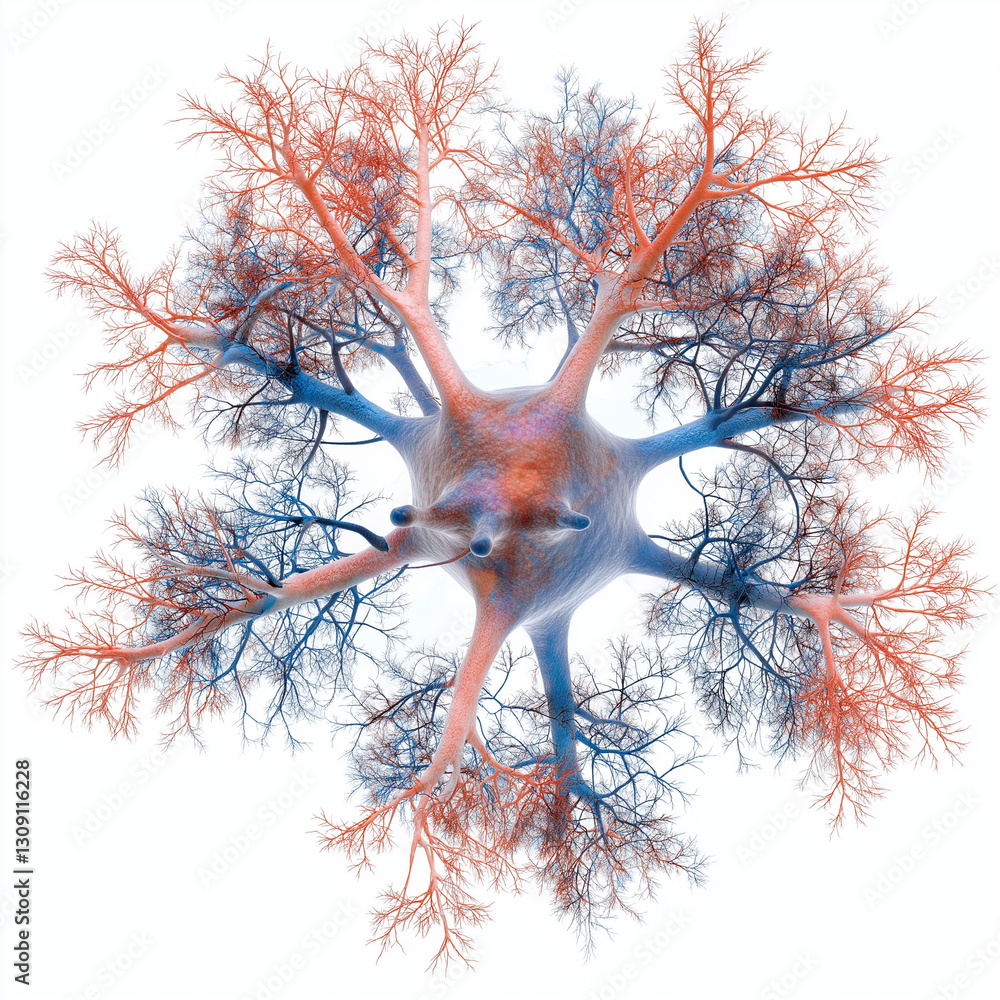 Poster microglia brain. immune cells. neuroscience. neurodegeneration. inflammation. resting microglia with