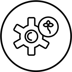 Obraz premium Green Tech Vector Design Icon Style