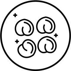 Chickpeas Vector Design Icon Style