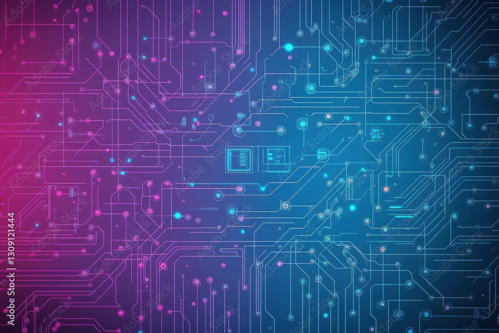 Poster intricate circuit board with complex patterns and multi layered design showcasing the essence of mod