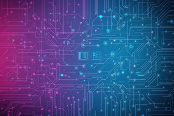 Fototapeta premium Intricate Circuit Board with Complex Patterns and Multi Layered Design Showcasing the Essence of Modern Technology in a High Tech Environment
