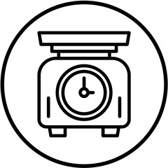 Food Scale Vector Design Icon Style