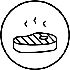 Vector Design Steak Icon Style