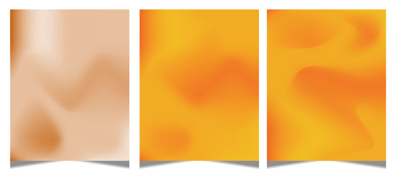 Abstract orange gradient vector background. Orange yellow clouds or smoke spreading. seta